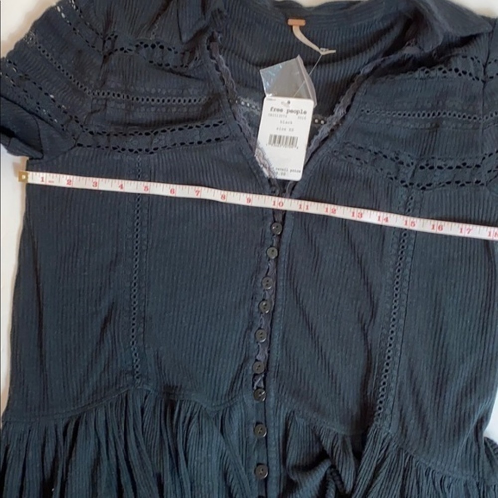 Free People Black Top Size XS NWT - Picture 8 of 9
